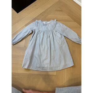 Bonpoint - Blue and White Striped Dress - 3A